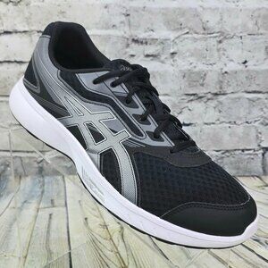 ASICS Stormer T791S Women’s Running Shoes 10.5 Black Silver Lightweight Trainer
